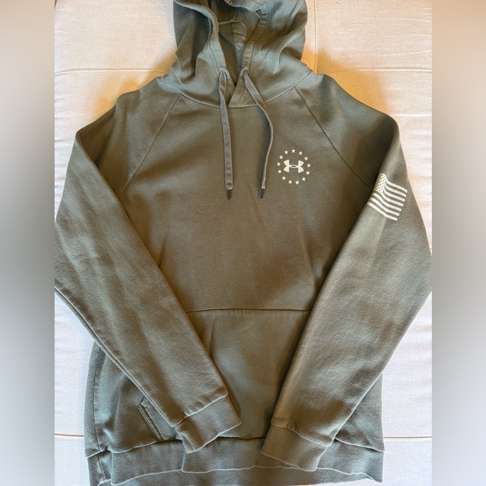 Under Armour Olive Green ColdGear Hoodie XL
